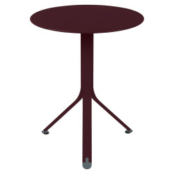 Rest'o Tisch Fermob ø 60 cm Schwarzkirsche
