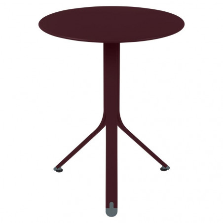 Rest'o Tisch Fermob ø 60 cm Schwarzkirsche