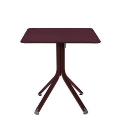 Rest'o Tisch Fermob 71x71 cm Schwarzkirsche