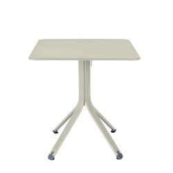 Rest'o Tisch Fermob 71x71 cm Lehmgrau