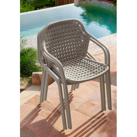 Stuhl Croisette mit Armlehnen von Fermob