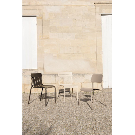 Stapelbarer Stuhl Studie aus Aluminium von Fermob