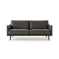 Sofa Bellice von Leolux Wohndesign Berlin schmale Armlehnen Leder 2 Sitzer