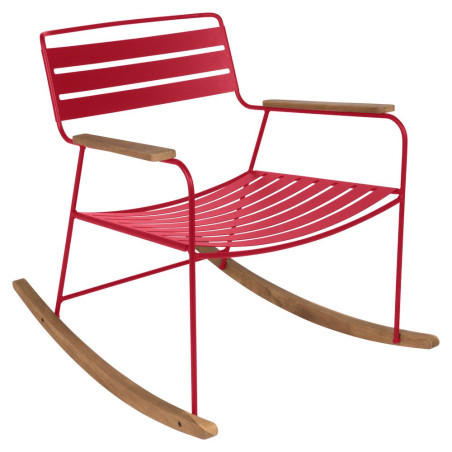 Surprising Schaukelstuhl mit Holzkufe von Fermob Wohndesign Berlin Farbe Rosalie
