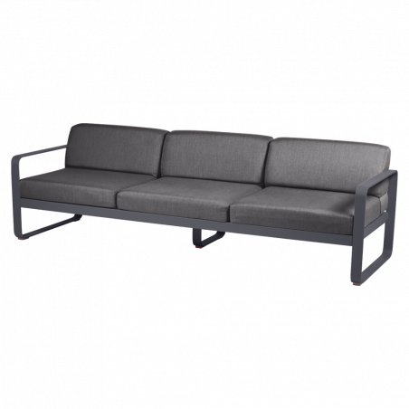 Sofa Bellevie von Fermob mit Stoff in Graphitgrau und Gestell in Anthrazit