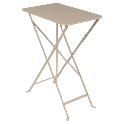 klappbarer, wetterfester Bistrotisch 37cm x 57cm aus Metall von Fermob in Muskat