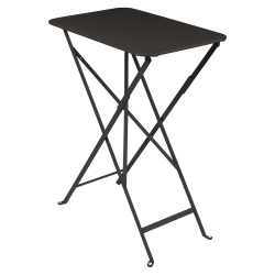 klappbarer, wetterfester Bistrotisch 37cm x 57cm aus Metall von Fermob in Lakritze