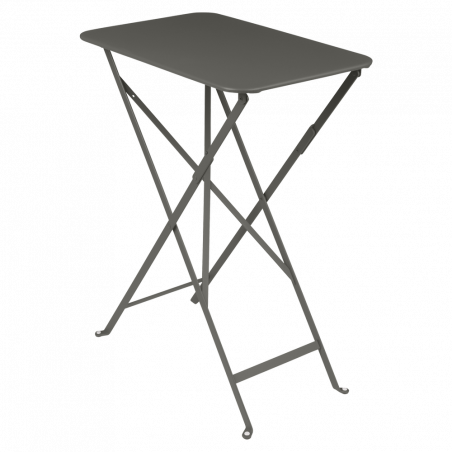 klappbarer, wetterfester Bistrotisch 37cm x 57cm aus Metall von Fermob in Rosmarin