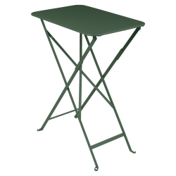 klappbarer, wetterfester Bistrotisch 37cm x 57cm aus Metall von Fermob in Zederngrün
