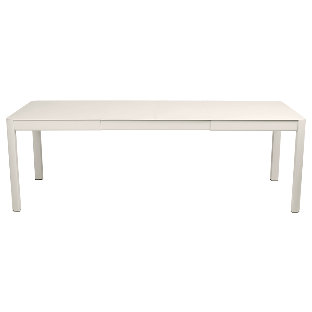 Ausziehbarer Tisch Ribambelle von Fermob von 149cm auf 234cm erweiterbar in Lehmgrau