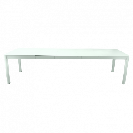 Ausziehbarer Tisch Ribambelle von Fermob von 149cm auf 299cm erweiterbar in Minze