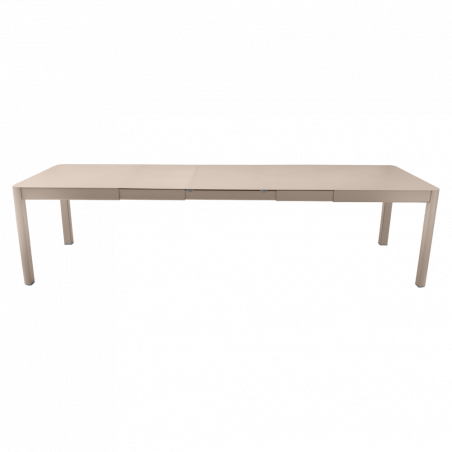 Ausziehbarer Tisch Ribambelle von Fermob von 149cm auf 299cm erweiterbar in Muskat