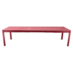 Ausziehbarer Tisch Ribambelle von Fermob von 149cm auf 299cm erweiterbar in Chili