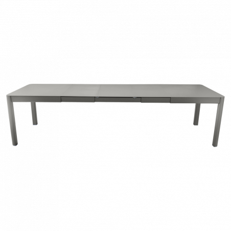 Ausziehbarer Tisch Ribambelle von Fermob von 149cm auf 299cm erweiterbar in Rosmarin
