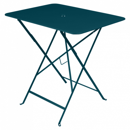 Wetterfeste Bistrotische 77 x 57 cm klappbar Metall fermob Acapulco Blau