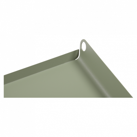Nahaufnahme des Tablett Alto aus Metall von Fermob in Kaktus