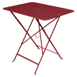 Wetterfeste Bistrotische 77 x 57 cm klappbar Metall fermob chili rot