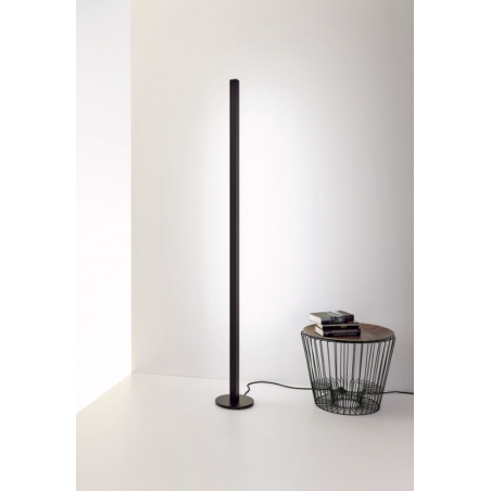 Stehleuchte 40x40 von Gera in Aluminium schwarzbraun
