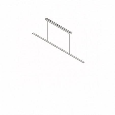 Flache Pendelleuchte 20 x 10 von GERA mit Sensorschaltung