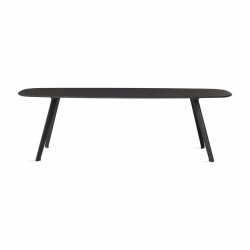Seitenansicht des Couchtisches Solapa von Stua in Fenix