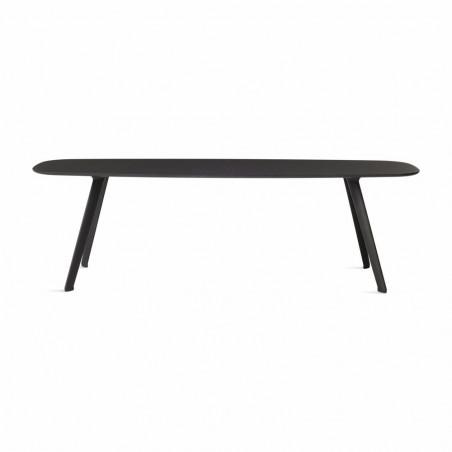 Seitenansicht des Couchtisches Solapa von Stua in Fenix