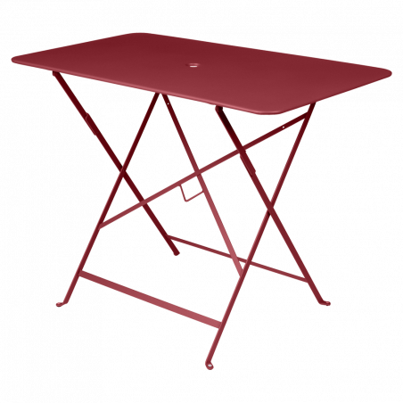 Wetterfester Tisch Bistro in 97cm x 57cm von Fermob in Chili