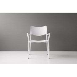 Holzstuhl Laclasica von Stua in white lacquered ash