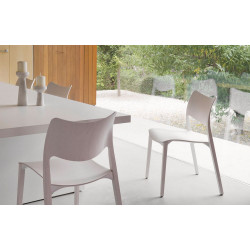 Holzstuhl Laclasica von Stua in white lacquered ash