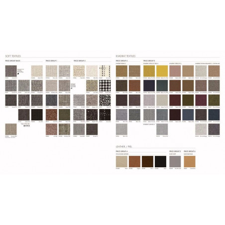 Farbpalette des Sofa Costura von Stua