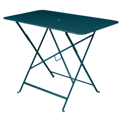 Wetterfester Tisch Bistro in 97cm x 57cm von Fermob in Acapulcoblau