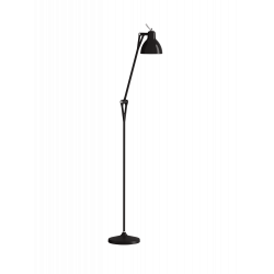 Leuchte Luxy von Rotaliana mit verstellbarem Arm in komplett schwarz