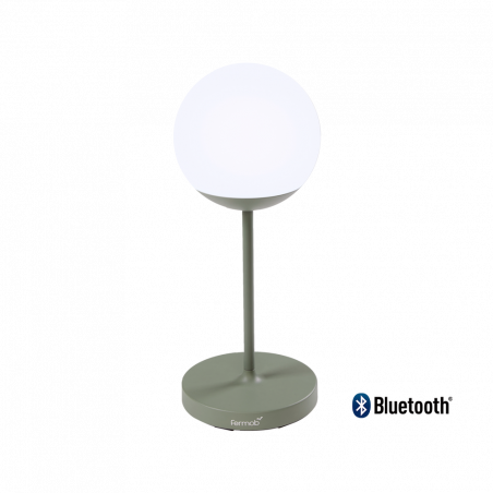 Akku große Tischleuchte Mooon! von Fermob Höhe 63 cm mit zwei Lichtfarben