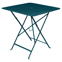Wetterfester Tisch Bistro in 71cm x 71cm von Fermob in Acapulcoblau