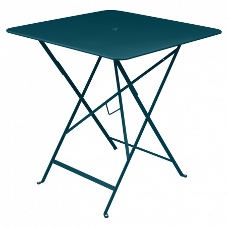 Wetterfester Tisch Bistro in 71cm x 71cm von Fermob in Acapulcoblau