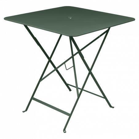 Wetterfester Tisch Bistro in 71cm x 71cm von Fermob in Zederngrün
