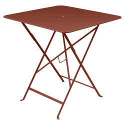Wetterfester Tisch Bistro in 71cm x 71cm von Fermob in Ocker
