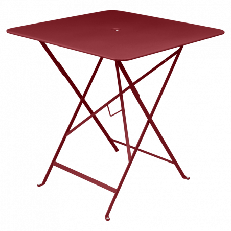 Wetterfester Tisch Bistro in 71cm x 71cm von Fermob in Chili