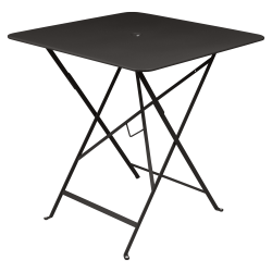 Wetterfester Tisch Bistro in 71cm x 71cm von Fermob in Lakritze