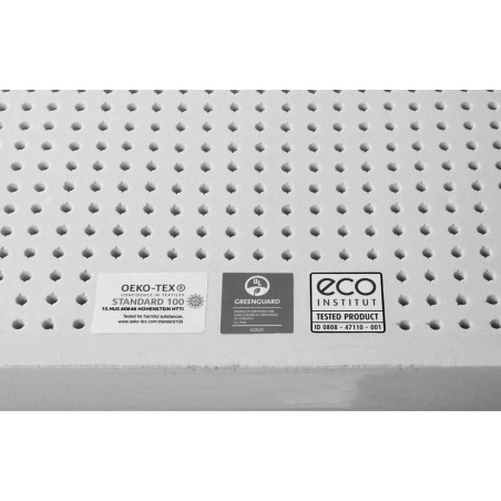 Label des Schaumstoffes in Sofa Costura von Stua