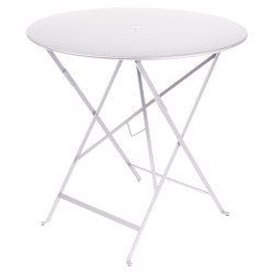 Wetterfeste Bistrotische rund ø 77 cm klappbar Metall fermob weiß