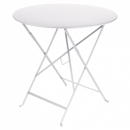 Wetterfeste Bistrotische rund ø 77 cm klappbar Metall fermob weiß
