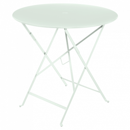 Wetterfeste Bistrotische rund ø 77 cm klappbar Metall fermob gletscherminze