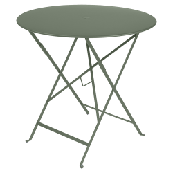 Wetterfeste Bistrotische rund ø 77 cm klappbar Metall fermob rosmarin