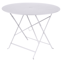 Wetterfeste Bistrotische rund ø 77 cm klappbar Metall fermob  weiß