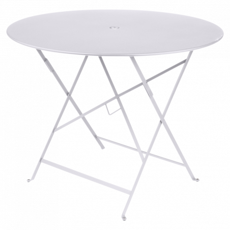 Wetterfeste Bistrotische rund ø 77 cm klappbar Metall fermob  weiß