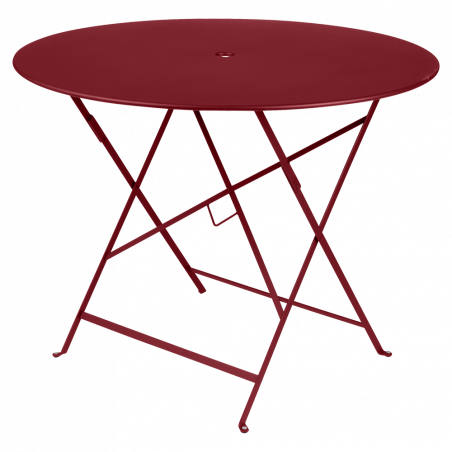 Wetterfeste Bistrotische rund ø 77 cm klappbar Metall fermob chili