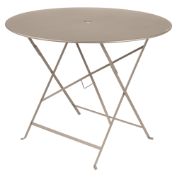 Wetterfeste Bistrotische rund ø 97 cm klappbar Metall fermob muskat