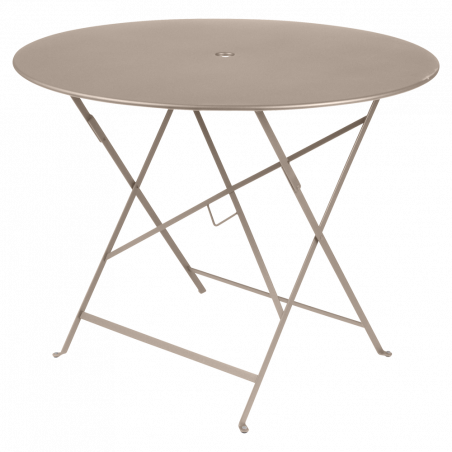 Wetterfeste Bistrotische rund ø 97 cm klappbar Metall fermob muskat