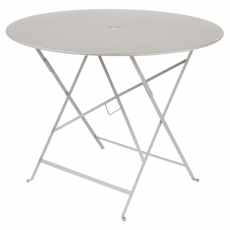 Wetterfeste Bistrotische rund ø 97 cm klappbar Metall fermob lehm grau