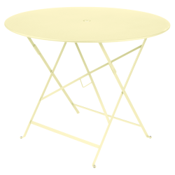 Wetterfeste Bistrotische rund ø 97 cm klappbar Metall fermob zitronensorbet